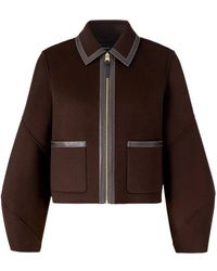 Mackage - Solana-Z Double-Face Wool Balloon Sleeved Short Jacket - Lyst