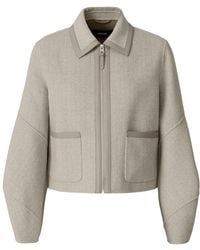 Mackage - Solana-Hb Double-Face Herringbone Wool Balloon Sleeved Short Jacket - Lyst