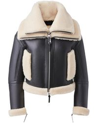 Mackage - Penelopa Sheepskin Jacket With Double Collar - Lyst