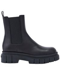 Mackage - Storm-U Unlined Lug Sole (R) Leather Chelsea Boot For - Lyst