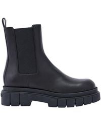 Mackage - Storm-M Shearling-Lined (R) Leather Chelsea Boot For - Lyst