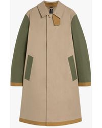 Mackintosh - Oxford Fawn Patchwork Bonded Cotton 3/4 Coat - Lyst