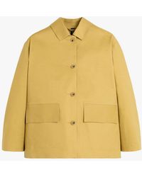 Mackintosh - Zinnia Burnish Gold Bonded Cotton Jacket - Lyst
