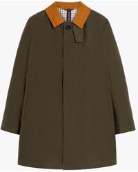 Mackintosh - Norfolk Khaki Brown Waxed Cotton Coat - Lyst