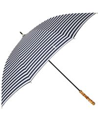 Mackintosh - Heriot Bamboo Handle Stick Umbrella Inkxwht Border Acc-030 - Lyst