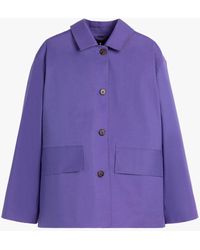 Mackintosh - Zinnia Purple Bonded Cotton Jacket - Lyst