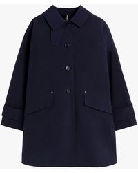Mackintosh - Humbie Navy Eco Dry Overcoat - Lyst