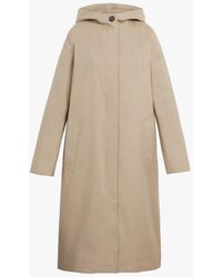 Mackintosh Chryston Fawn Raintec Cotton Hooded Coat Lm-1019fd - Natural