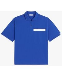 Mackintosh - Blue Cotton Cutaway Collar Polo Shirt Gjm-215 - Lyst