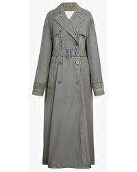 Mackintosh Slate Nylon Oversized Trench Coat Lm-099b - Gray