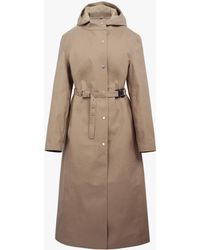 Mackintosh 1017 Alyx 9sm Fawn Bonded Cotton Hooded Coat - Natural