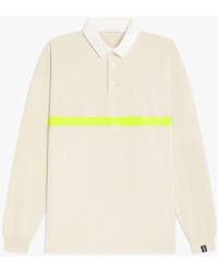 Mackintosh - Bone White X Yellow Cotton Rugby Shirt Gjm-202 - Lyst