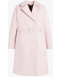 Mackintosh - Morna Pink Bonded Cotton Trench Coat - Lyst