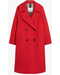 Mackintosh - Robina Red Virgin Wool Blend Double Breasted Coat - Lyst