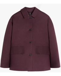 Mackintosh - Zinnia Burgundy Bonded Cotton Jacket - Lyst