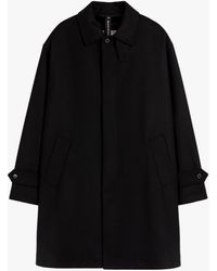 Mackintosh - Soho Black Wool Overcoat - Lyst