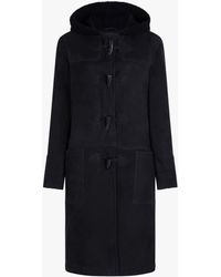 Mackintosh Black Shearling Duffle Coat
