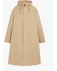 Mackintosh - Wolfson Fawn Raintec Cotton Long Hooded Coat Gmc-110 - Lyst