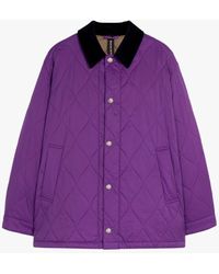 Mackintosh - Teeming Purple Nylon Quilted Coach Jacket - Lyst