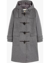 Mackintosh - Inverallan Light Grey Wool & Cashmere Duffle Coat Lm-1090bs - Lyst