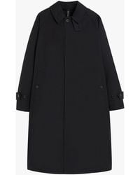 Mackintosh - Selwyn Black Cotton Overcoat - Lyst