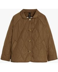 Mackintosh Jessie Mocha Quilted Nylon Jacket Lmj-012 - Brown