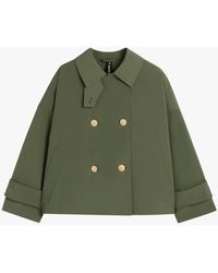 Mackintosh - Humbie Green Eco Dry Short Double-breasted Overcoat - Lyst
