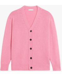 Mackintosh Stockholm Pink Merino Wool & Cashmere Cardigan Gkf-300