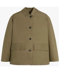 Mackintosh - Zinnia Khaki Bonded Cotton Jacket - Lyst