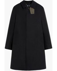 Mackintosh - Tartan Oxford Black Bonded Cotton 3/4 Coat - Lyst