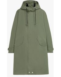 Mackintosh - Granish Green Bonded Cotton Hooded Coat - Lyst