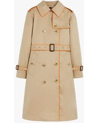 Mackintosh Norrie Honey & Orange Cotton Trench Coat Lmt-009 - Natural