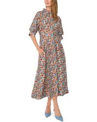 Vince Camuto - Button-front Collared Shirt Dress - Lyst