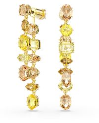 Swarovski - Gema Gold-tone Plated Drop Earrings - Lyst