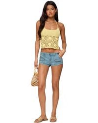 Edikted - Miel Crochet Backless Halter Top - Lyst