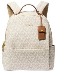 Michael Kors - Sable Medium Signature Logo Backpack - Lyst