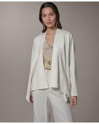 Donna Karan - Drape Front Jacket - Lyst