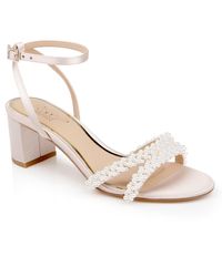 Badgley Mischka - Ninnette Block Heel Sandals - Lyst