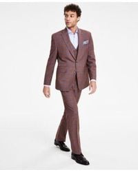 Tayion Collection - Classic Fit Plaid Vested Suit Separates - Lyst