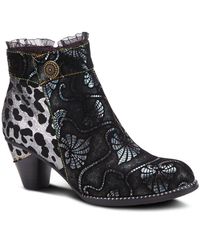 L'ARTISTE - Dessa French-inspired Leather Booties - Lyst