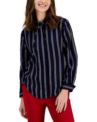 Tommy Hilfiger - Collared Dobby Striped Shirt - Lyst