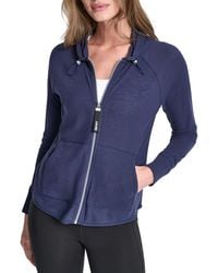 DKNY - Sport Zip-front Hoodie Jacket - Lyst