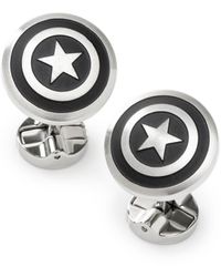 Marvel - Captain America Shield Cufflinks - Lyst