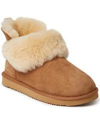 Dearfoams - Fireside By Perth Shearling Foldover Boots - Lyst