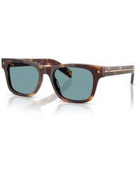 Prada - Rectangle Polarized Sunglasses - Lyst
