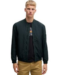 BOSS - Boss By Logo Badge Water-repellent Bomber Jacket - Lyst