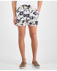 BOSS - Abstract Floral 5" Swim Shorts - Lyst