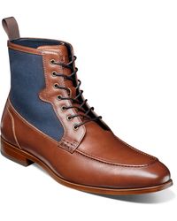 Stacy Adams - Brumley Round Toe Lace Boots - Lyst