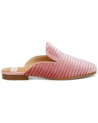 Rag & Co - Ouzini Velvet Textured Slip On Mules - Lyst
