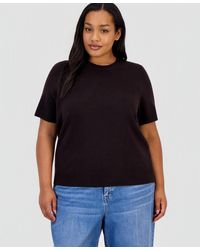 On 34th - Trendy Plus Size Sweater-knit T-shirt - Lyst